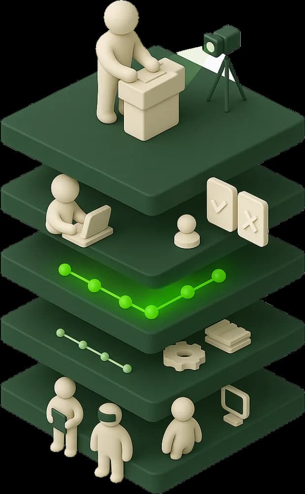 The Akdo stack: capture, approve, the Procedure Intelligence Graph, transform and deliver